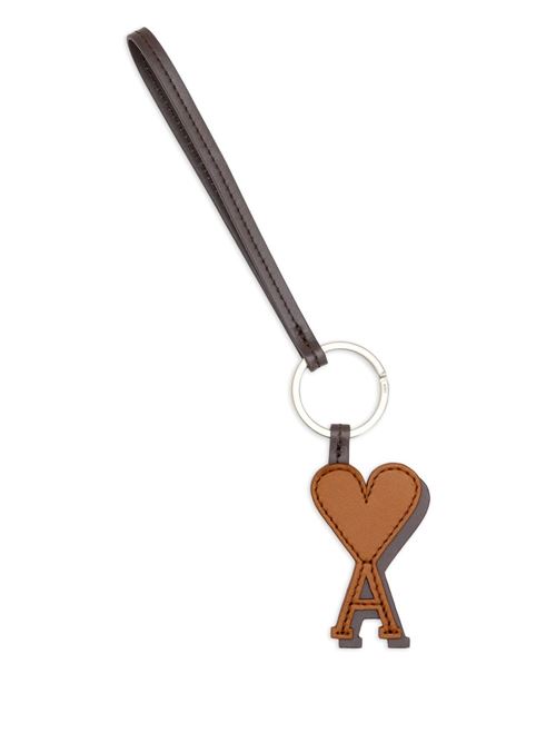 Portachiavi con logo in pelle AMI PARIS | UKR331AL01262041